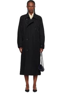 Стройный тренч с рукавами реглан Le17Septembre, черный