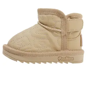 Теплые противоскользящие высокие кроссовки для малышей MAIBUXIONG, хаки