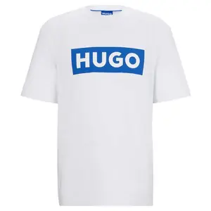 Футболка с коротким рукавом HUGO Nico BLUE, белый