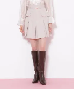 Базовая мини-юбка из саржи с поясом Jill By Jill Stuart, цвет Beige