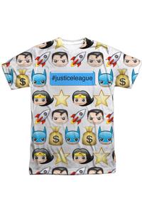 Футболка с коротким рукавом и хэштегом DC Comics для взрослых из полиэстера Gildan, белый