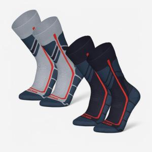 QUECHUA Детские носки для походов, теплые зимние походы - пара SH500 2B, синие/серые