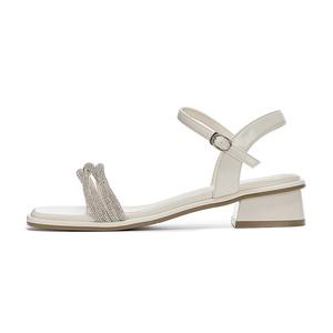 Сандалии с одним ремешком женские JOSINY, Ecru (Heel Height 3Cm)