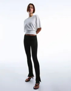 Черные брюки с низкой посадкой Bershka Ultra Compact