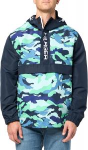 Мужская легкая куртка-поповер в стиле ретро от Tommy Hilfiger Taslan, Blue/Green Camouflage