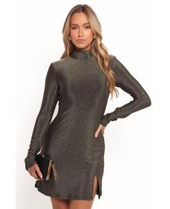 Женское мини-платье Taylor Metallic Petal and Pup, Gold