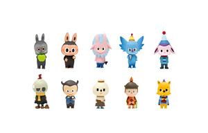 LABUBU VOS PATO Elf Squad Collection SET B Blister Packs POP MART, set of 10 pcs