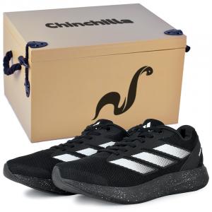 Adidas Дурамо RC амортизирующие и дышащие низкие кроссовки унисекс черно-белые с подарочной упаковкой размер 6, цвет Black White-Gift Box Included 6