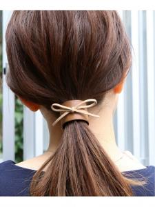 Застежка-манжета/крючок для волос с кожаной отделкой и лентой Colleca La, цвет Brown