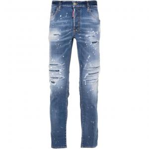 DSQUARED 2 Dsquared2 светлые джинсы Miami Wash скинни потертые