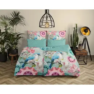 Стильная наволочка Elidsa 100% хлопок/сатин Hip, бирюзовый