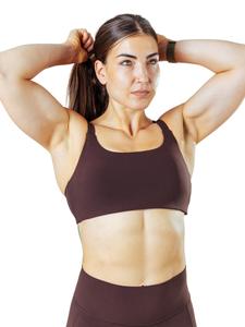 Спортивный бюстгальтер со средней поддержкой Lifters Compete, коричневый