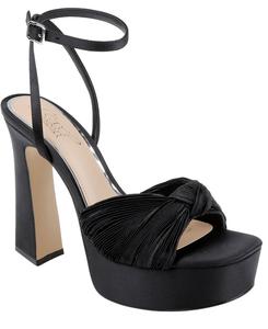 Женские вечерние сандалии Icelynn Jewel Badgley Mischka, Black Fabric