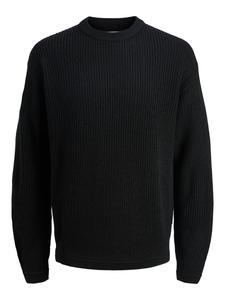 Свитер JJKAITO KNIT CREW NECK BF JNR черного цвета JACK & JONES Junior
