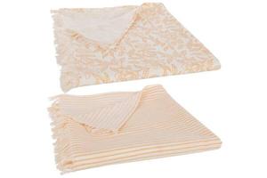 Скатерть J-LINE Santorini (2 шт), 134x273x134 см цвет lachs