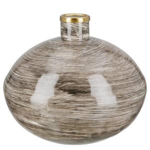 Декоративная ваза GILDE Stripes, 20x20x20 см, коричневый