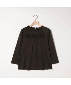 Топ с длинными рукавами из шелкового атласа