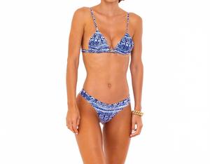Женский топ бикини Melanie Tribal в синем цвете SOAH