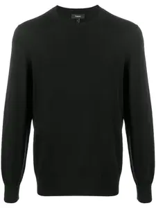 Трикотажный джемпер Theory, черный