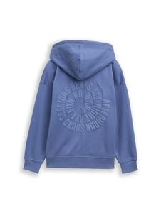 Толстовка с капюшоном на молнии TOM TAILOR, синий