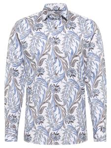 Рубашка облегающего кроя светло-голубого цвета Eterna