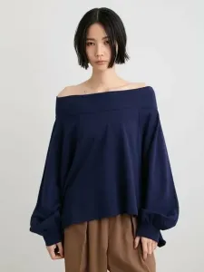 Толстовка с открытыми плечами Miesrohe, цвет Nvy[089]