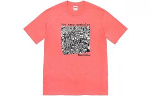 Футболка SS22 унисекс Supreme, цвет Coral