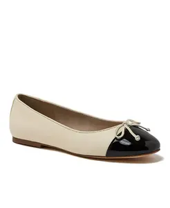 Женские классические балетки с кожаным мыском Lands' End, мультиколор