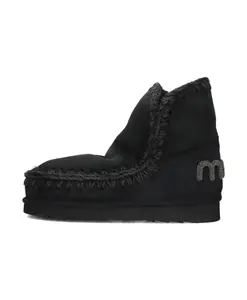 Эскимосские сапоги с блестящим логотипом Mou, черный