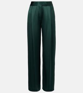 Широкие брюки из шелкового сатина The Sei, Hunter