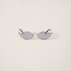 Солнцезащитные очки с логотипом Miu Miu, серый