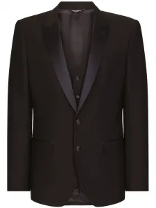 Шерстяной смокинг DOLCE & GABBANA, черный