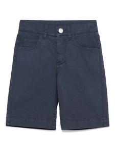 Fay Kids шорты с нашивкой-логотипом, синий