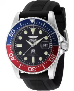 Мужские часы Pro Diver Quartz 3 Hand, модель 48215, черный циферблат Invicta
