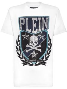 Футболка с нашивкой Philipp Plein Skull&Bones, белый