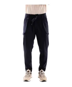 Узкие брюки Paolo Pecora, синий