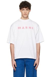 Футболка с логотипом 'marni' Marni, белый