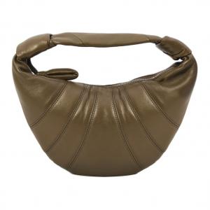 Lemaire Сумка-круассан из зерненой кожи мини для женщин dark khaki