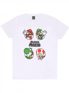 Футболка Circles T-Shirt белого цвета Super Mario