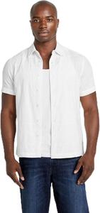 Мужская короткая рубашка с вышивкой Idris от GUESS, Pure White