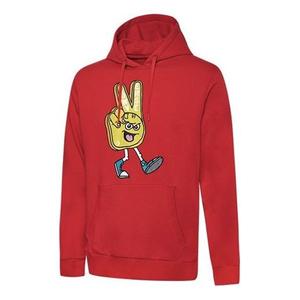 Толстовка Converse Finger Letter Print Hooded Drawstring Sweatshirt Red, красный