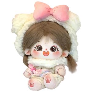 Хлопковая кукла со скелетом плюшевая кукла высота 20см длина 220мм COTTON PLANET