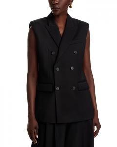 Двубортный блейзер WARDROBE.NYC, черный