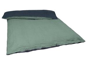 Пододеяльник beties Leinen, серый - желтый - лен - 135 x 1 x 200 см