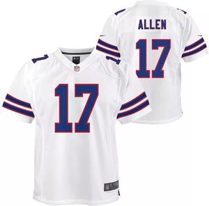Белая альтернативная игровая майка Nike Youth Buffalo Bills Josh Allen #17