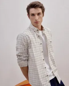 Рубашка с длинным рукавом из вельвета в клетку Harrys, классического кроя Dustin, зеленый