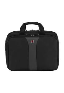 Деловая сумка Legacy, клапан на клипсе, отделение-органайзер, отделение для ноутбука, мужская WENGER, цвет Black Grey