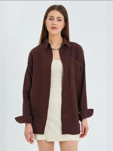 MixRay Блузка в коричневом цвете