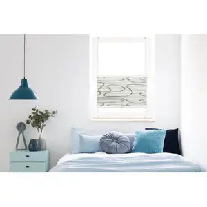 Mydeco Плиссе Free Move защита от света без сверления Mydeco, Taupe/weiß + weiß