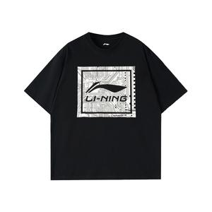 Футболка с коротким рукавом унисекс LINING, черный